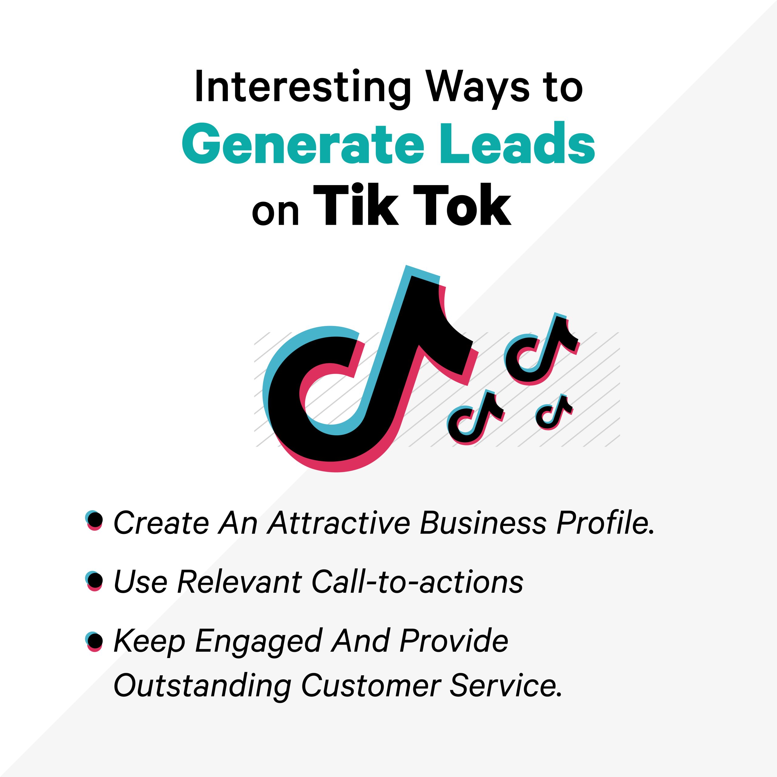 generate leads on TikTok
